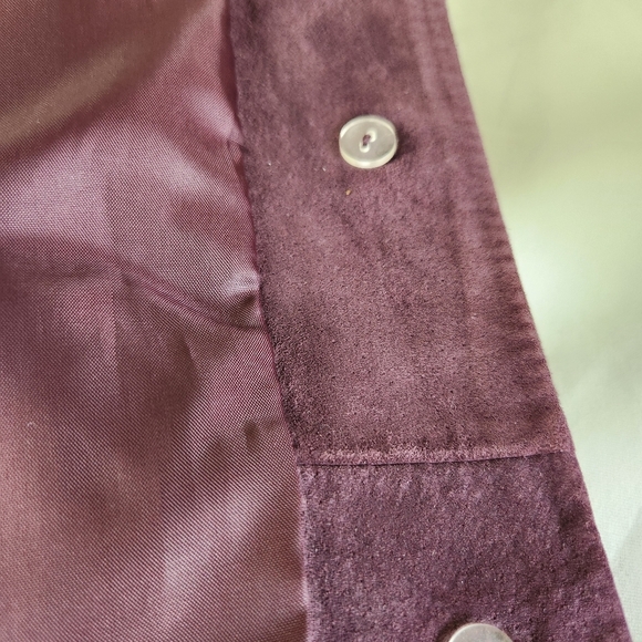 Pendleton Womens Purple Suede Leather Jacket Size S. - Picture 9 of 10